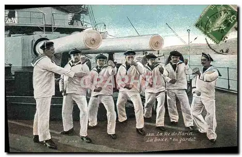 Cartes postales Boxe La vie du marin En garde