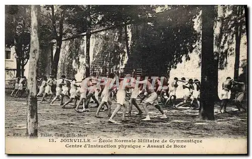 Cartes postales Boxe Joinville Ecole normale militaire de gymnastique Centre d&#39instruction physique Assaut de