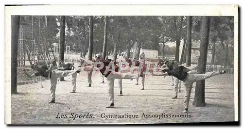 Cartes postales Gymnastique Assouplissements
