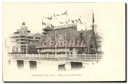 Ansichtskarte AK Bateau Exposition de 1900 Paris Messageries Maritimes