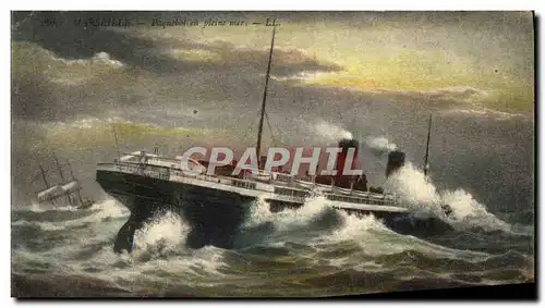 Cartes postales Bateau Paquebot en pleine mer Marseille