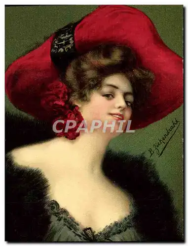 Cartes postales Fantaisie Illustrateur Femme