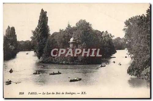 Cartes postales Paris Le lac Du Bois De Boulogne