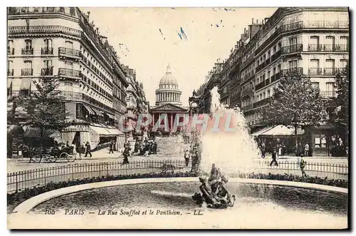 Cartes postales Tout Paris La Rue Soufflot Et Le Pantheon