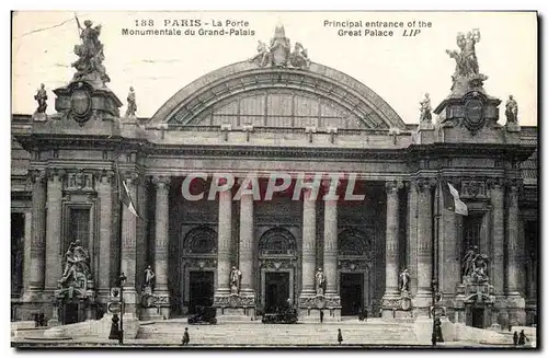 Ansichtskarte AK Paris La Porte Monumentale Du Grand Palais