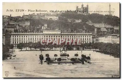 Ansichtskarte AK Lyon Place Bellecour Une Des Plus Belles D&#39Europe