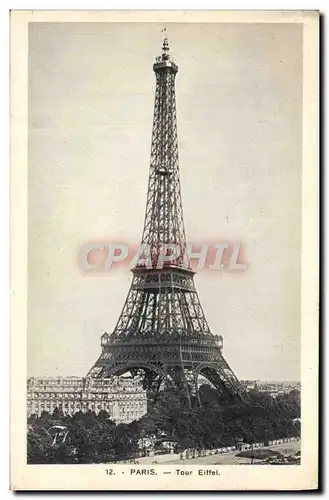 Cartes postales Paris Tour Eiffel