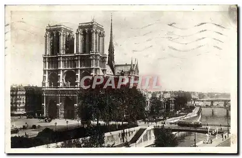 Ansichtskarte AK Paris En Flanant Notre Dame Vue generale