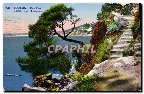 Cartes postales Toulon Cap Brun Sentier Des Douaniers