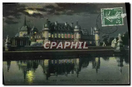 Cartes postales Chantilly Le Chateau Facade Nord Est