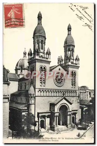 Cartes postales Paris Eglise Sainte Anne de la maison blanche