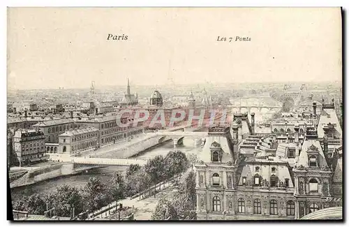 Cartes postales Paris Les 7 Ponts