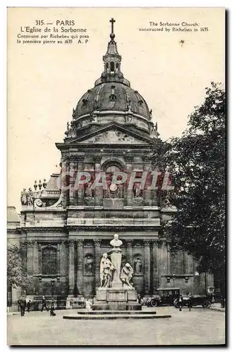 Cartes postales Paris L&#39Eglise de la Sorbonne