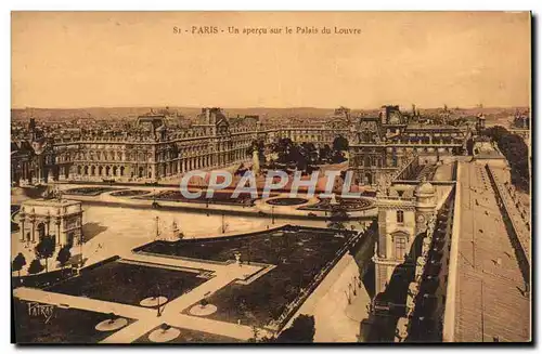 Ansichtskarte AK Paris Un apercu Sur le Palais du Louvre