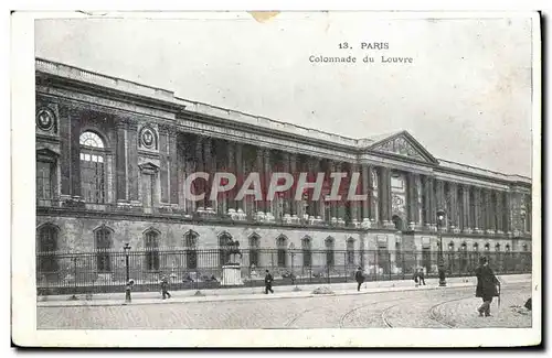 Ansichtskarte AK Paris Colonnade du Louvre