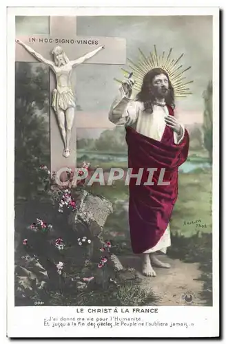 Cartes postales Le Christ a la France