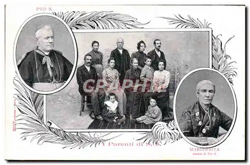 Cartes postales Pape Pio X Margherita