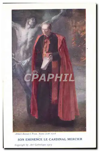Cartes postales Son eminence le cardinal Mercier Christ
