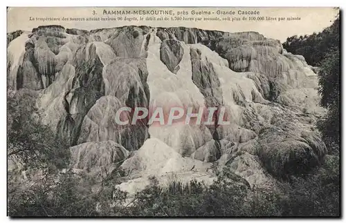 Cartes postales Thermalisme Hammam Meskoutine Pres Guelma Grande Cascade