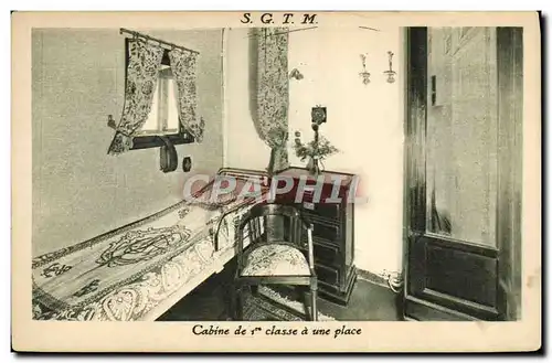 Cartes postales Bateau Paquebot SGTM Paquebot de 1ere classe a une place