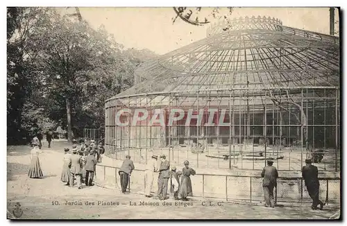 Cartes postales Paris Jardin des plantes La maison des singes