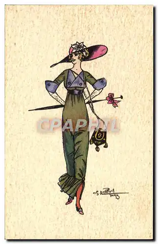 Cartes postales Fantaisie Illustrateur Raillod Femme