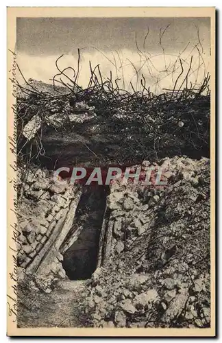Cartes postales Militaria Verdun Fort De Vaux Sape par ou les allemands entrerent dans le fort