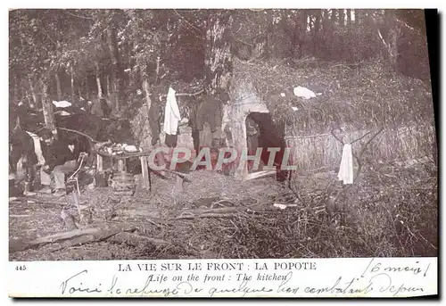 Cartes postales Militaria La Vie Sur Le Front La Popote