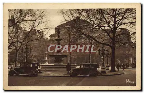 Cartes postales Les Petits Tableaux De Paris La place du Theatre Francais et le Theatre