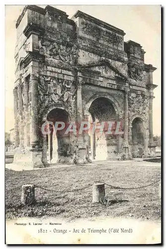 Cartes postales Orange Arc De Triomphe Cote Nord