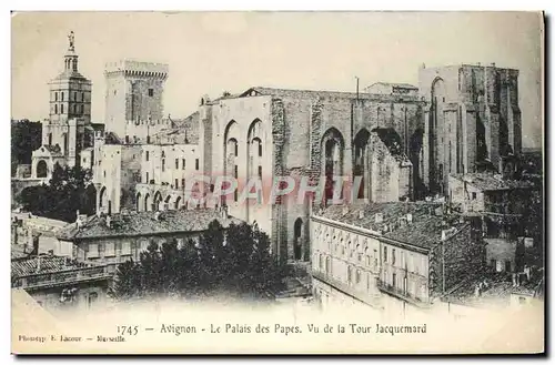 Cartes postales Avignon Le Palais Des Papes Vu de la Tour Jacquemard