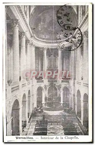 Cartes postales Versailles Interieur De La Chapelle