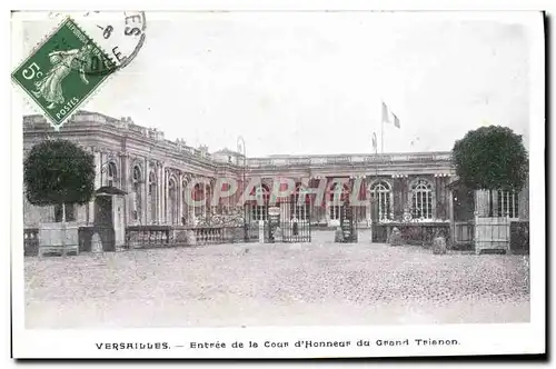 Ansichtskarte AK Versailles Entree De La Cour D&#39Honneur Du Grand Trianon