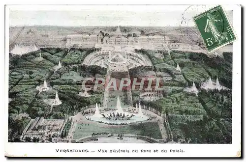 Ansichtskarte AK Versailles Vue Generale Du Parc Et Du Palais