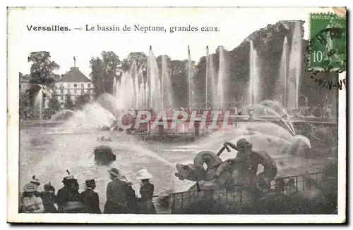 Cartes postales Versailles Le Bassin De Neptune Grandes Eaux