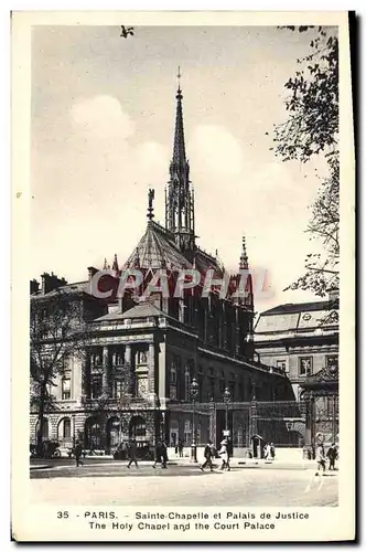 Ansichtskarte AK Paris Sainte Chapelle Et Palais De Justice