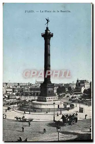 Cartes postales Paris La Place De La Bastille