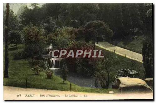 Cartes postales Paris Parc Montsouris La Cascade