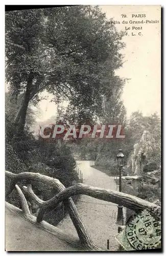 Cartes postales Paris Jardin Du Grand Palais Le pont