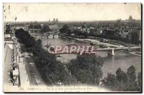 Ansichtskarte AK Paris Vue Sur La Seine Prise Du Pavillon de Flore