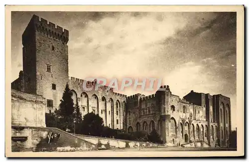 Cartes postales Avignon Facade Principale Du Palais Des Papes