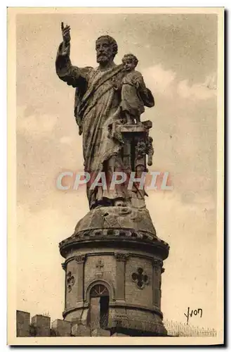 Ansichtskarte AK Le Velay Le Puy St Joseph De Bon Espoir Statue monumentale en ciment arme