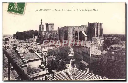 Ansichtskarte AK Avignon Palais Des Papes Vue prise de Jacques Marc