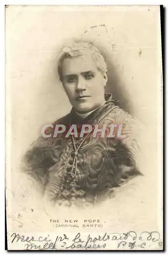 Cartes postales Pape the new pope Cardinal Sarto