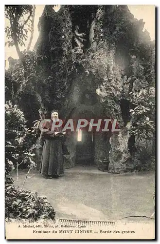 Cartes postales Mont Cindre Ermitage Sortie des grottes Ermite