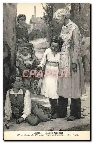 Cartes postales Paris Musee Guimet Secte de l'amour libre a Snaida