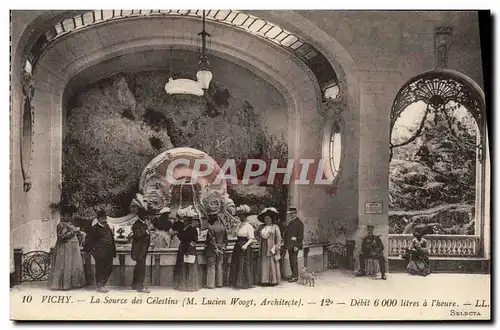 Cartes postales Thermalisme Vichy La source des Celestins