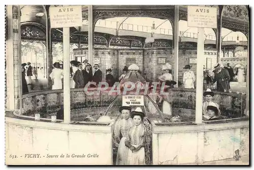 Cartes postales Thermalisme Vichy Source de la grande grille
