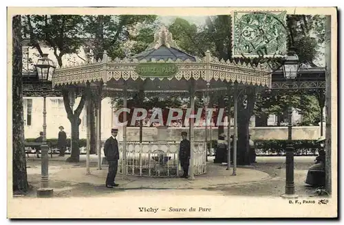 Cartes postales Thermalisme Vichy Source du parc