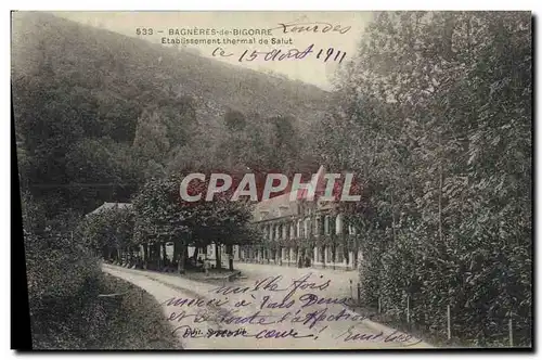 Cartes postales Thermalisme Bagnerres de Bigorre Etablissement de salut